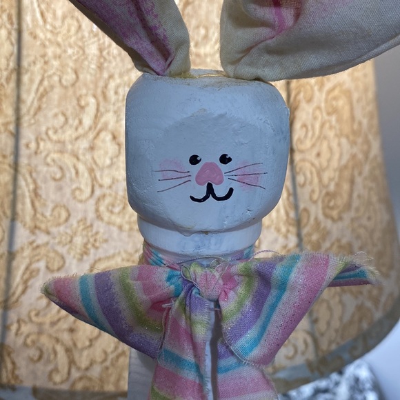 Tall Hand Crafted Porch Post Bunny! - Picture 2 of 5